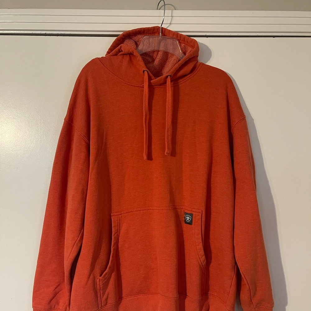 Orange Ariat Rebar Hoodie